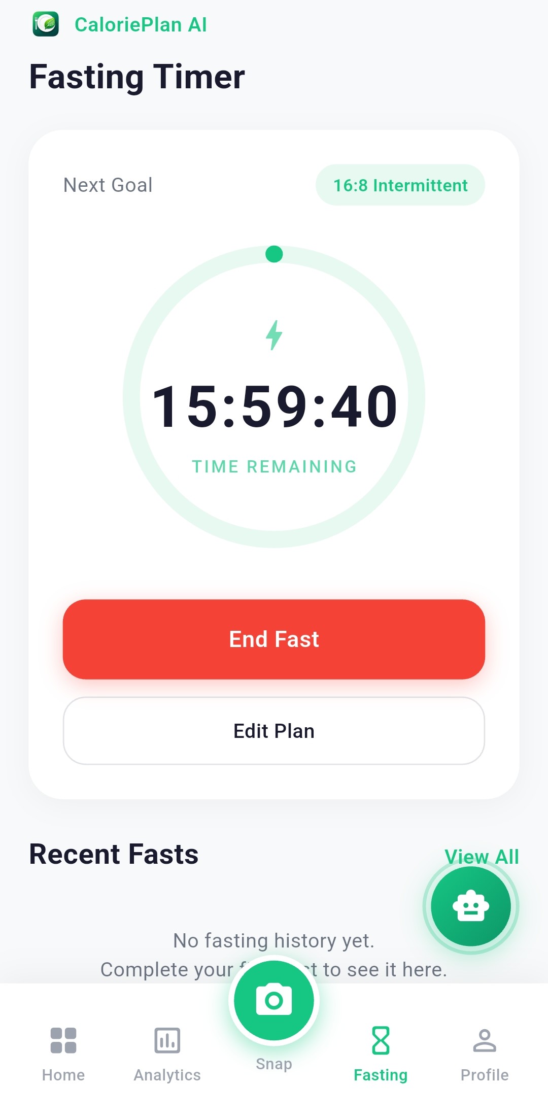 Fasting Screen
